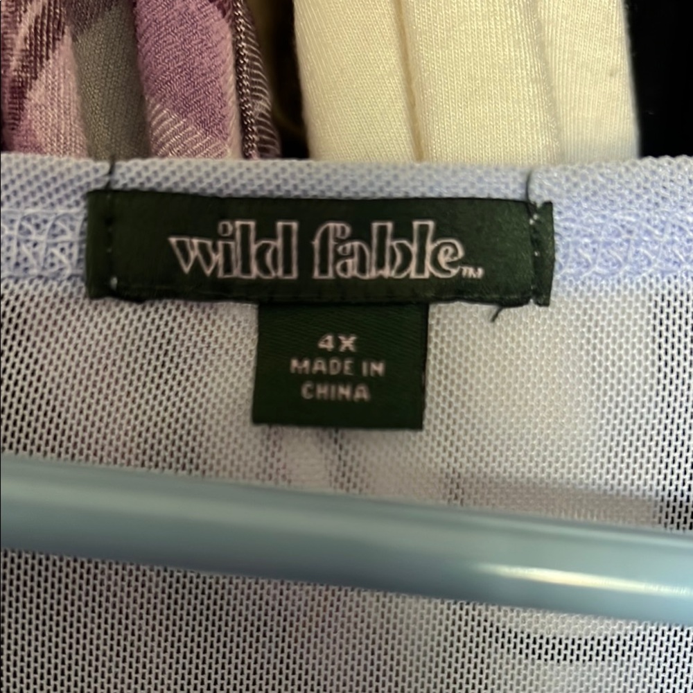 Wild Fable Sheer White Mesh Top